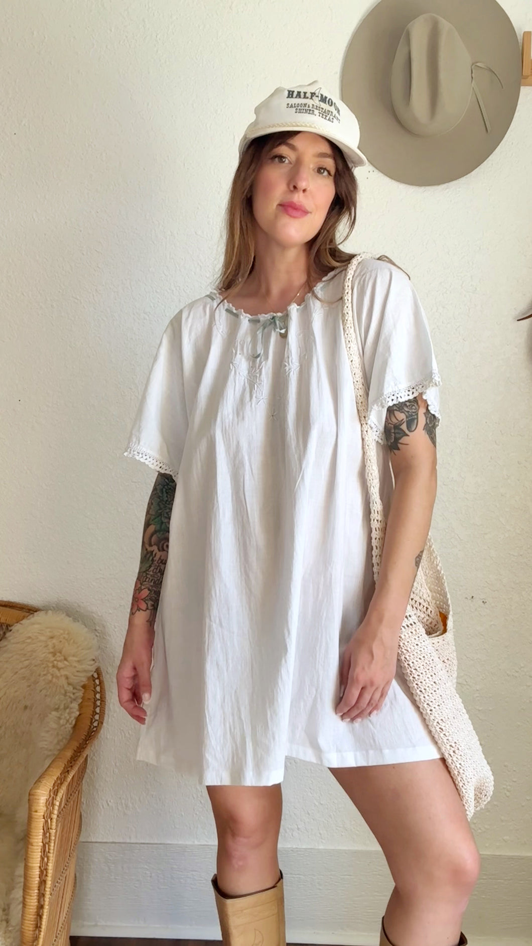 Edwardian cotton dress