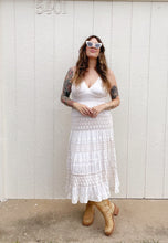 Load image into Gallery viewer, Vintage cotton crochet dress
