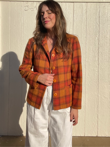 Vintage plaid jacket