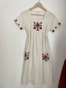 Vintage cotton embroidered dress