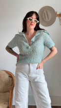 Load image into Gallery viewer, Vintage mohair collared blouse
