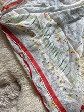 Load image into Gallery viewer, Vintage silk flower scarf
