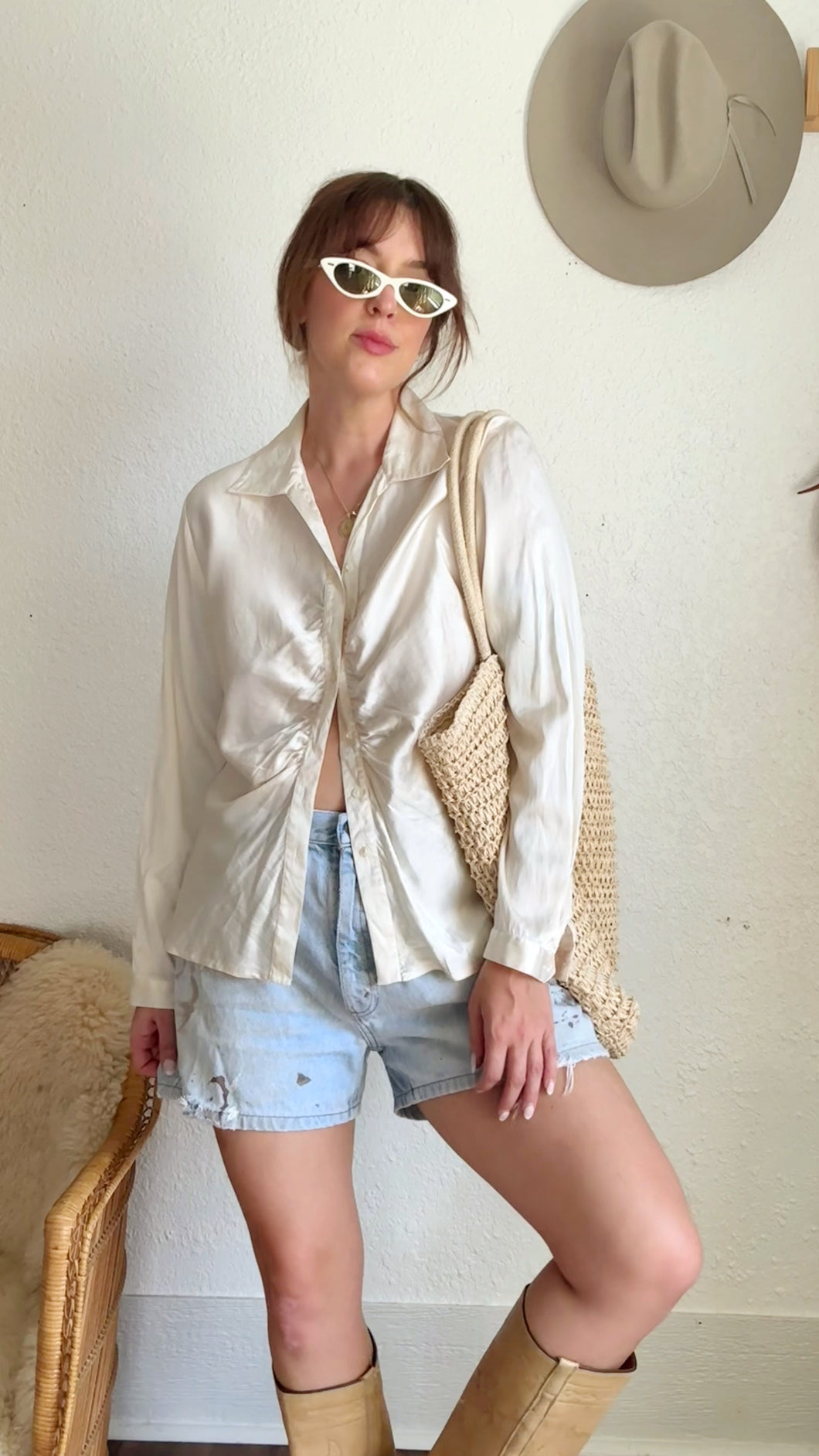 Vintage silk Bob Mackie top