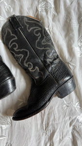 Vintage black cowboy boots- women’s 8 D