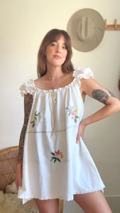 Signature Collection-embroidered babydoll dress
