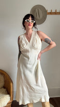 Load image into Gallery viewer, 1930s cream silk dress
