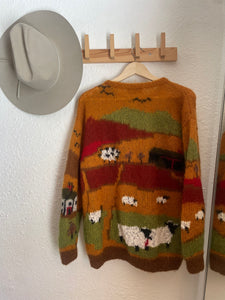 Vintage hand knit sweater