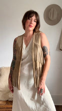 Load image into Gallery viewer, Vintage fringe suede vest
