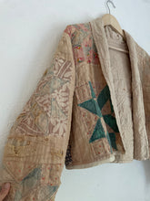 Load image into Gallery viewer, The Jesse quilt coat - cropped/hand dyed
