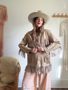 Vintage 1970s fringe jacket