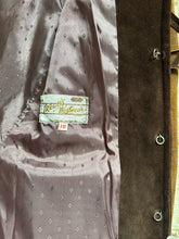 Load image into Gallery viewer, Vintage chocolate brown fringe jacket
