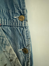 Load image into Gallery viewer, Vintage union made denim overalls
