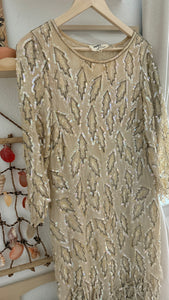Vintage silk beaded dress