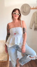Load image into Gallery viewer, Signature Collection-linen floral fairy top
