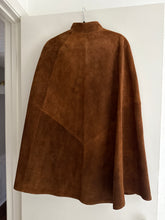 Load image into Gallery viewer, Vintage leather applique poncho
