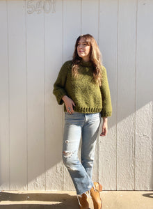 Vintage green knit sweater