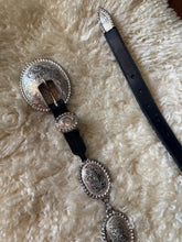 Load image into Gallery viewer, Vintage Tony Lama engraved concho belt
