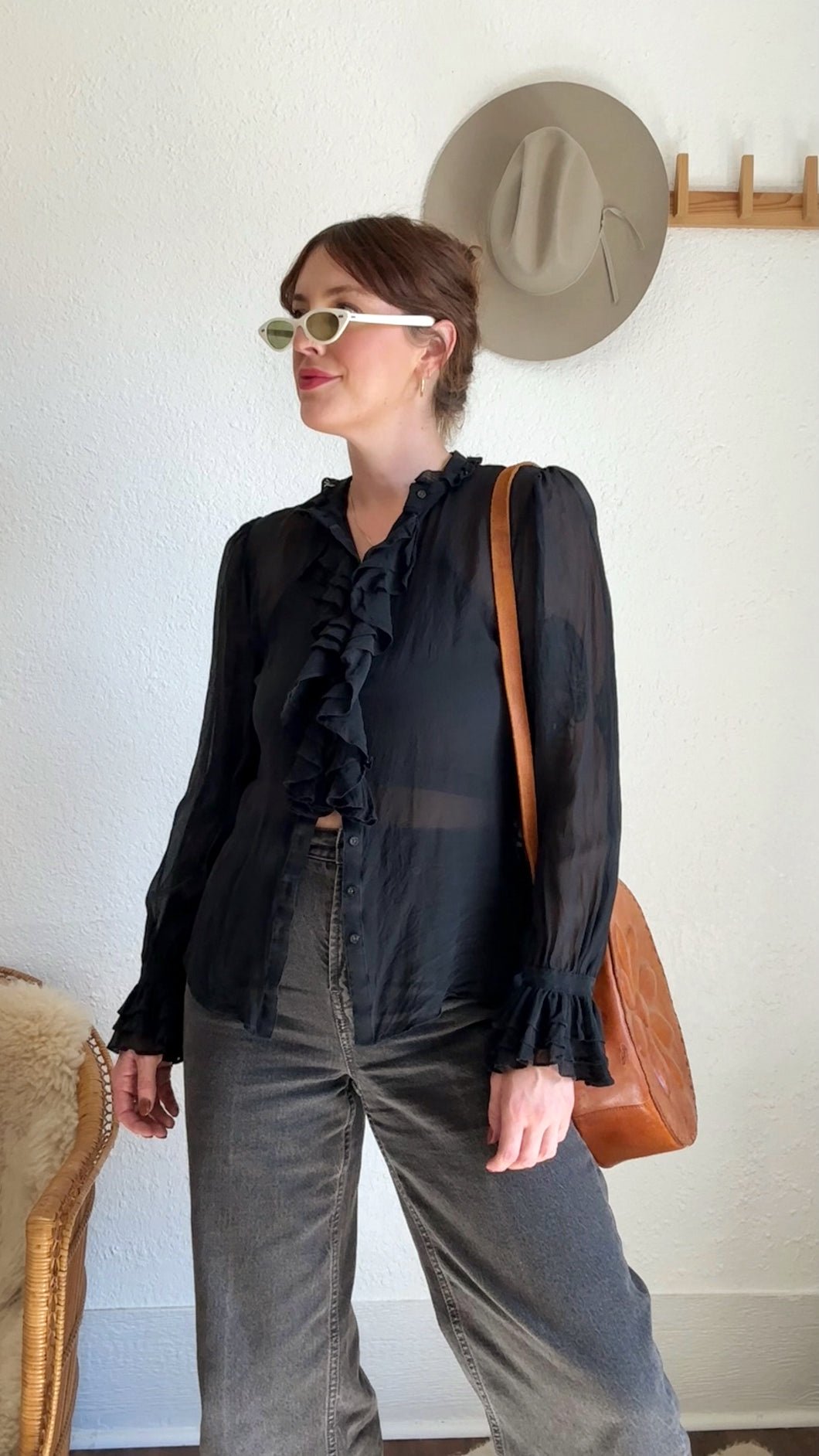 Vintage silk Ralph Lauren blouse