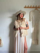 Load image into Gallery viewer, Vintage curly lamb fur vest
