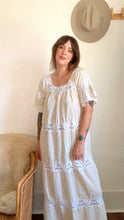 Load image into Gallery viewer, Vintage 1970s cotton pin tuck dress
