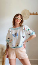 Load image into Gallery viewer, Vintage butterfly knit shirt
