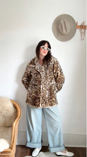 Load image into Gallery viewer, Vintage 90s faux leopard coat
