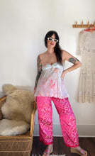 Load image into Gallery viewer, Vintage pink brocade pants
