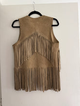 Load image into Gallery viewer, Vintage fringe suede vest

