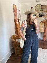 Load image into Gallery viewer, Vintage Old Navy navy corduroy overalls
