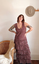 Load image into Gallery viewer, Vintage floral ruffle dress
