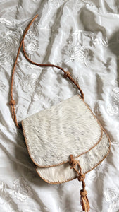 Vintage cowhide + leather bag
