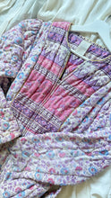 Load image into Gallery viewer, Vintage 70s quilted indian block print style dress
