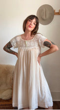 Load image into Gallery viewer, Edwardian crochet floral dress
