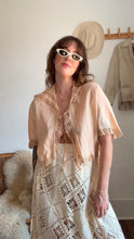 Load image into Gallery viewer, Vintage silk 1930s bed jacket

