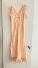 Load image into Gallery viewer, 1930s silk ruffle trim dress
