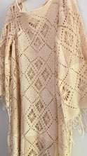Load image into Gallery viewer, Signature Collection-One of a kind vintage hand crochet bell sleeve dress
