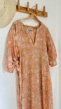 Load image into Gallery viewer, Vintage cotton gauze block print dress
