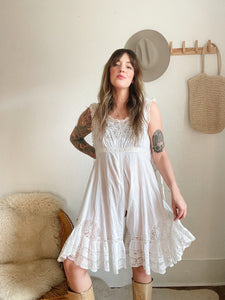 Edwardian lace romper