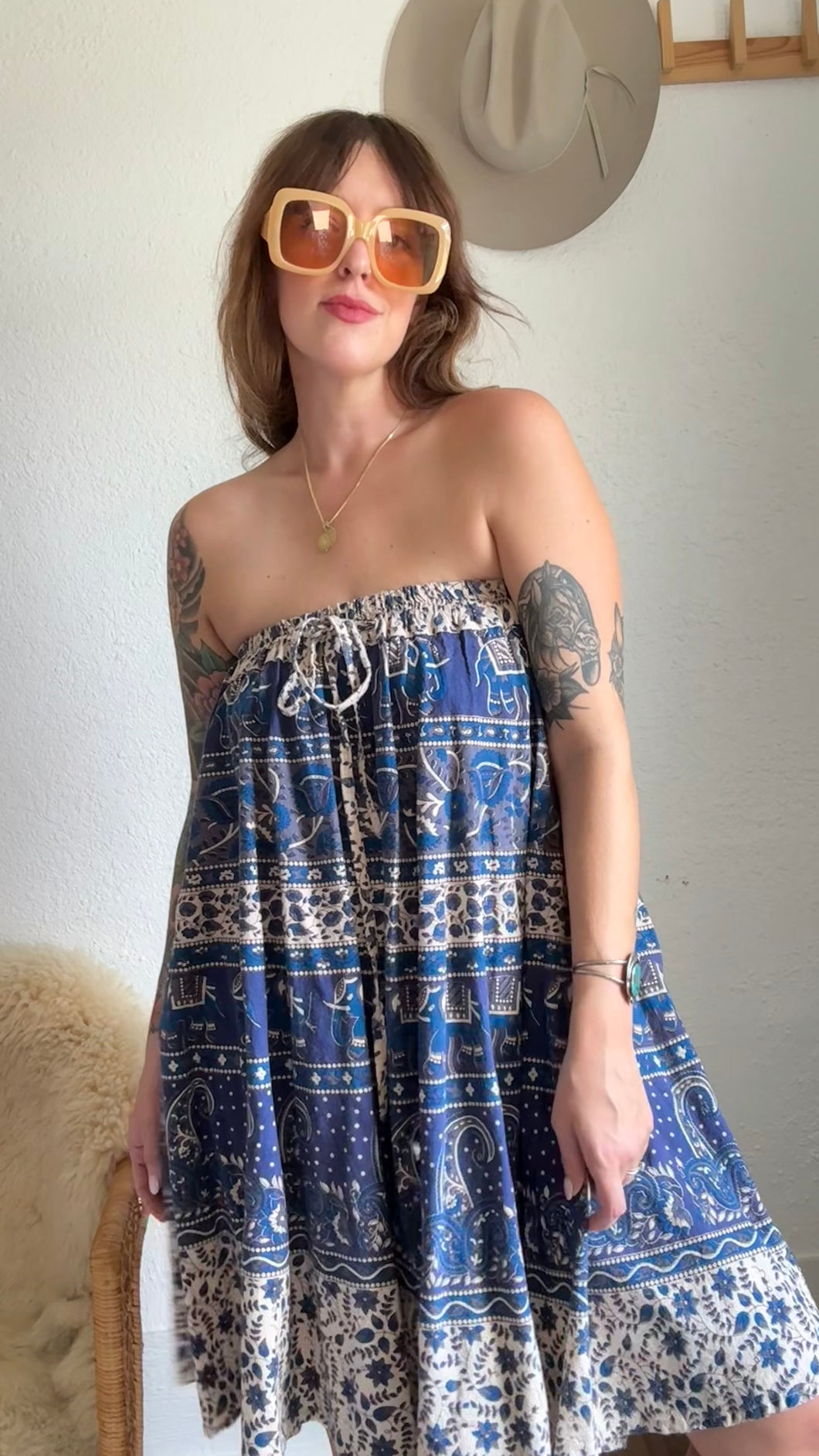 70s Indian cotton skirt