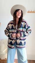 Load image into Gallery viewer, Vintage hand knit wool cardigan
