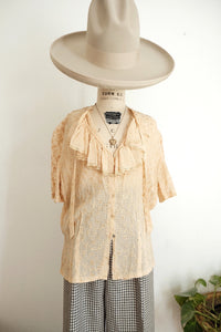 Vintage 30s/40s ruffle blouse