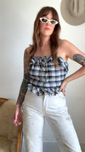Load image into Gallery viewer, Vintage 70s plaid blouse
