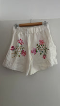 Load image into Gallery viewer, Signature Collection-Linen embroidered shorts
