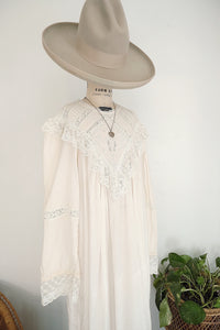 Vintage cotton lace dress