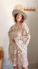 Load image into Gallery viewer, Signature Collection-crochet bell sleeve dress
