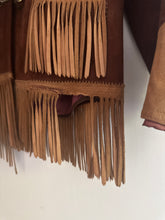 Load image into Gallery viewer, Vintage rare 1940s 50s cowhide fringe jacket
