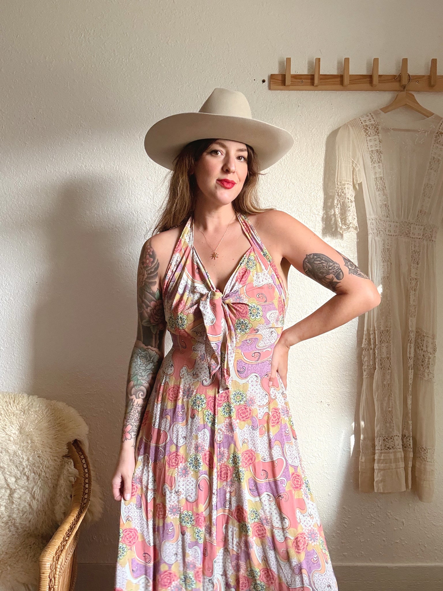 Vintage 90s halter dress The Wild Rose Vintage Vintage 90s halter dress The Wild Rose Vintage