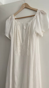 Antique embroidered cotton dress