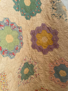 Signature Collection-Grandmothers flower garden quilt coat