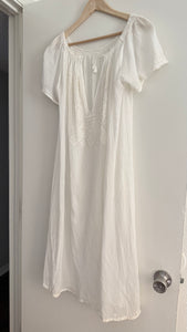 Antique embroidered cotton dress